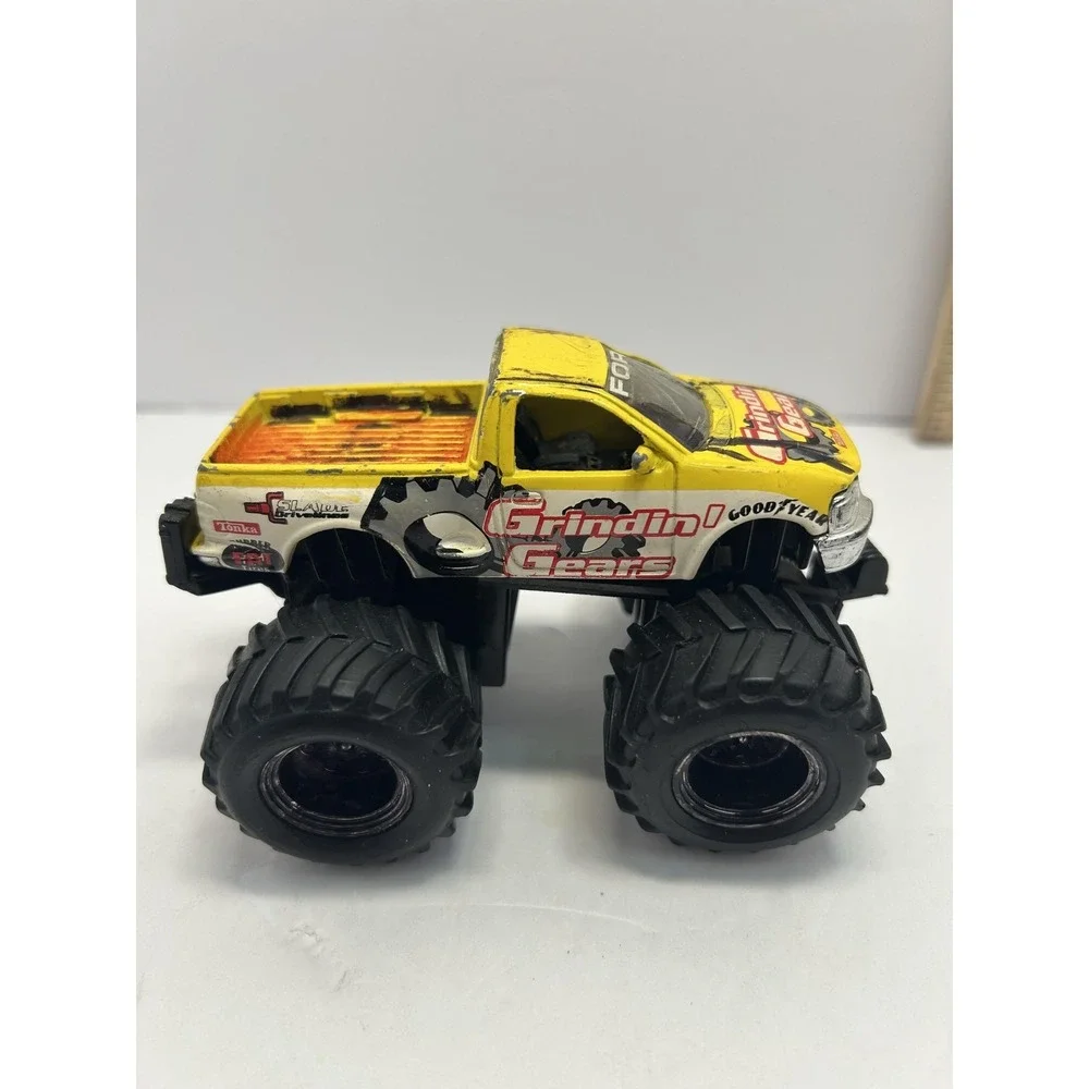 Tonka Ford Grindin' Gears 1:64 Yellow Monster Truck Diecast Toy Small Vehicle
